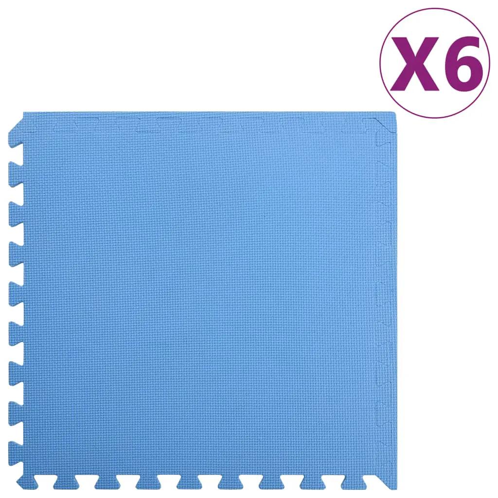 Vloermatten 6 st 2,16 ㎡ EVA-schuim blauw (1)