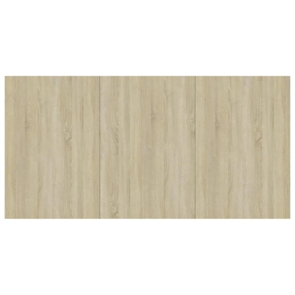 Eettafel 180x90x76 cm bewerkt hout sonoma eikenkleurig (6)