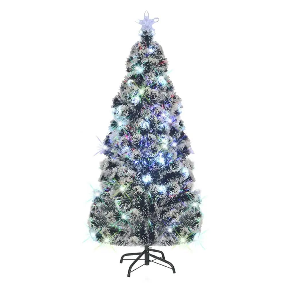 Kerstboom met LED en standaard 180 cm glasvezel (1)