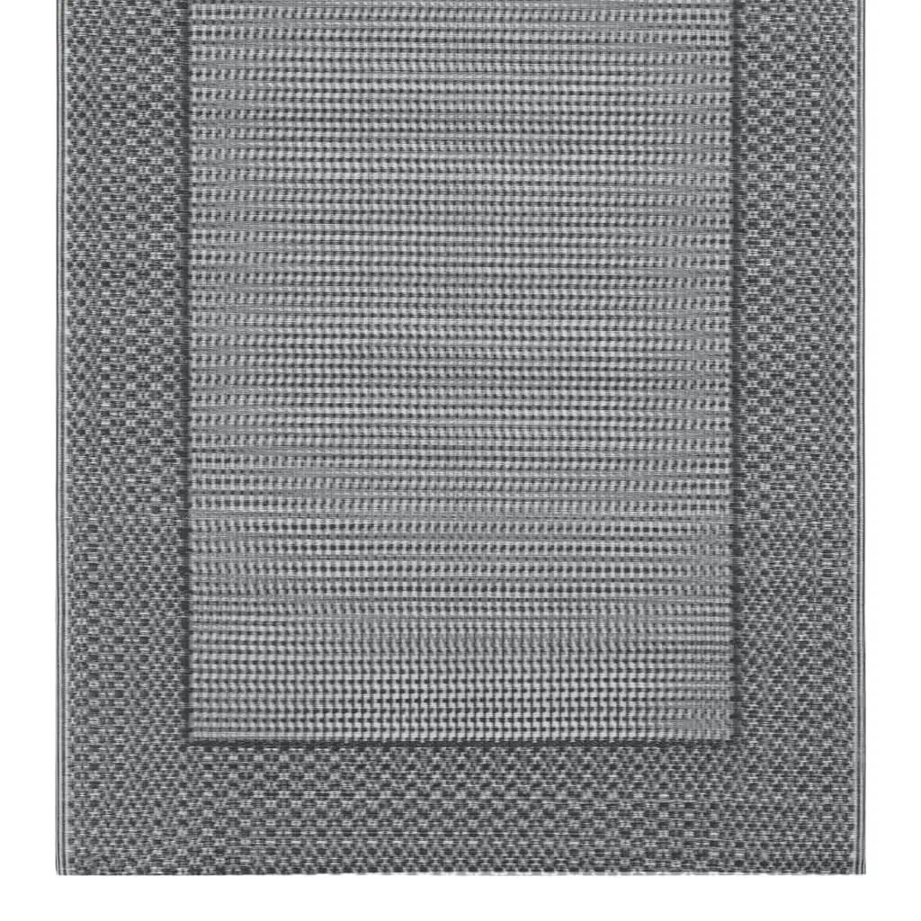 Buitenkleed 160x230 cm PP grijs (3)