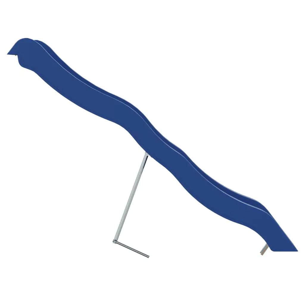 Glijbaan 210x40 cm polypropeen blauw (4)
