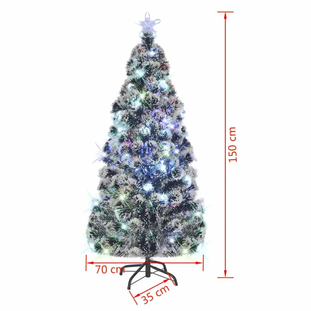 Kerstboom met LED en standaard 150 cm glasvezel (7)