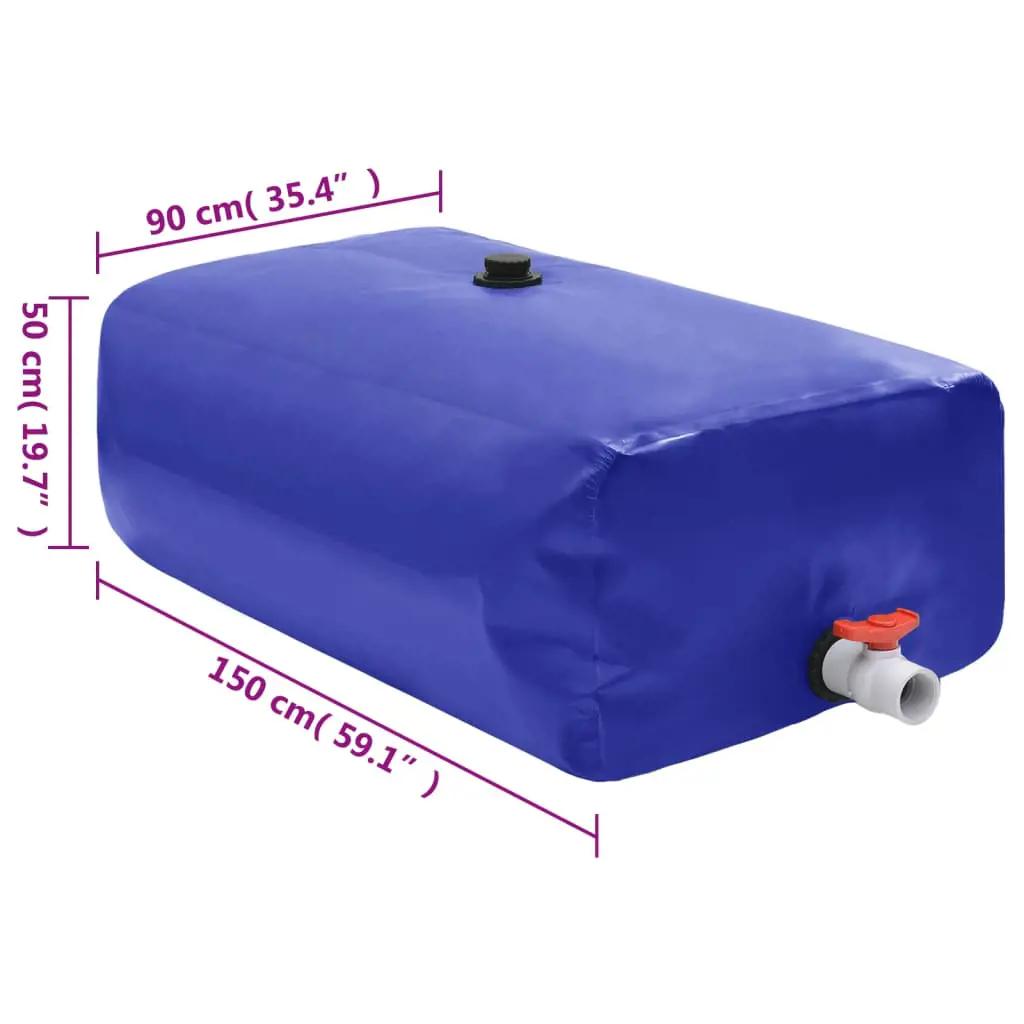 Watertank met kraan opvouwbaar 670 L PVC (7)
