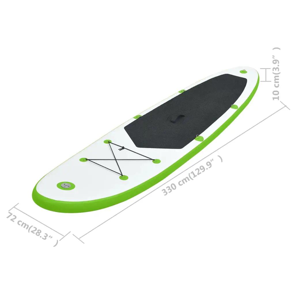 Stand-up paddleboard opblaasbaar groen en wit (9)
