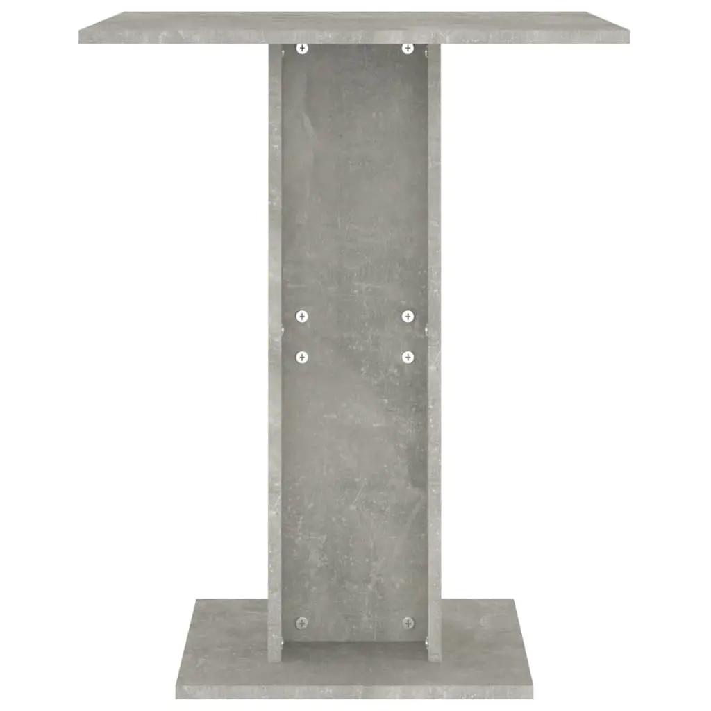 Bistrotafel 60x60x75 cm bewerkt hout betongrijs (4)