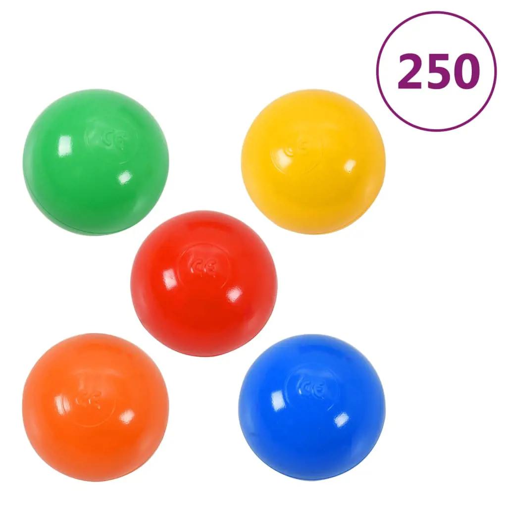 Kinderspeeltent met 250 ballen 190x264x90 cm meerkleurig (9)