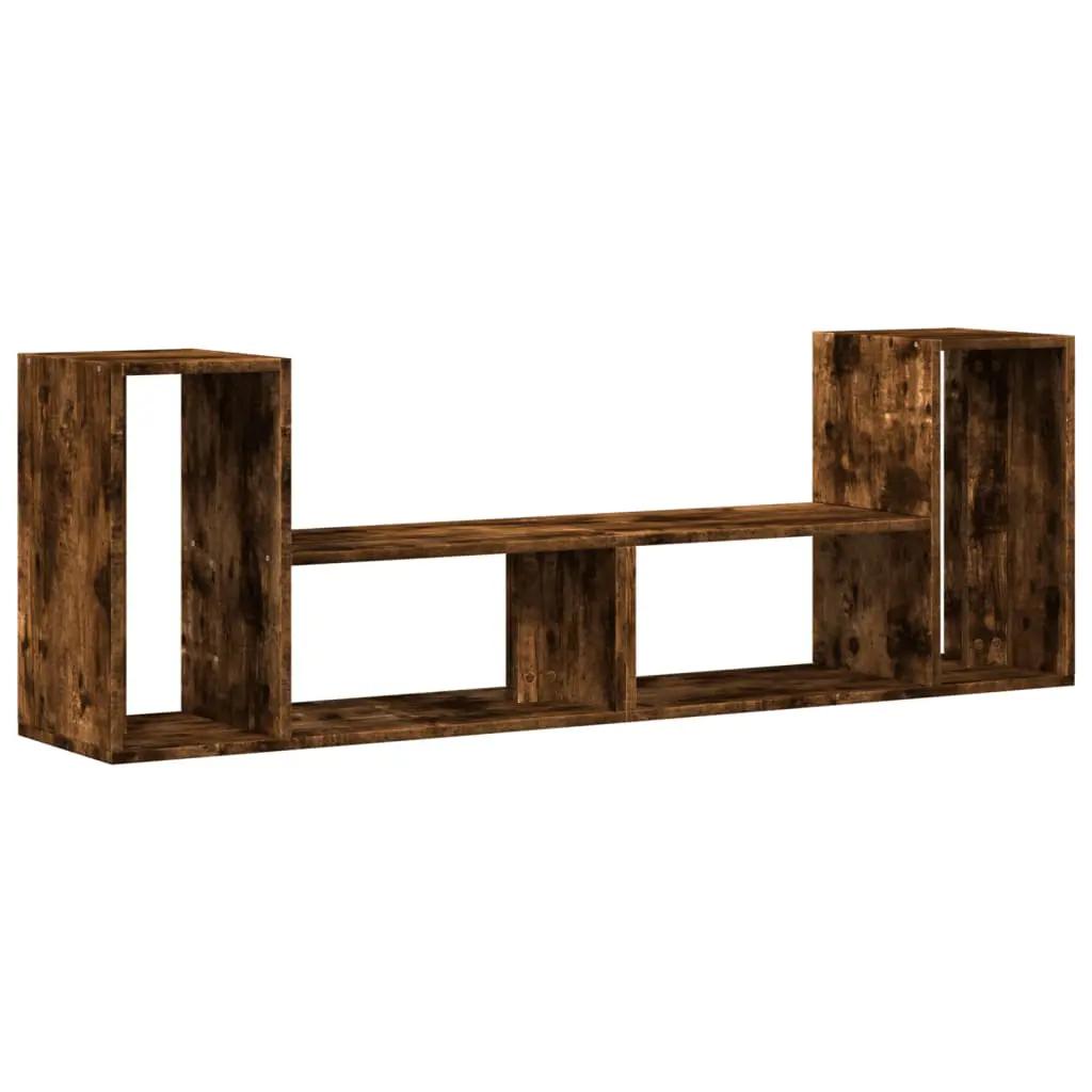 Tv-meubelen 2 st 75x30x50 cm bewerkt hout gerookt eikenkleurig (2)