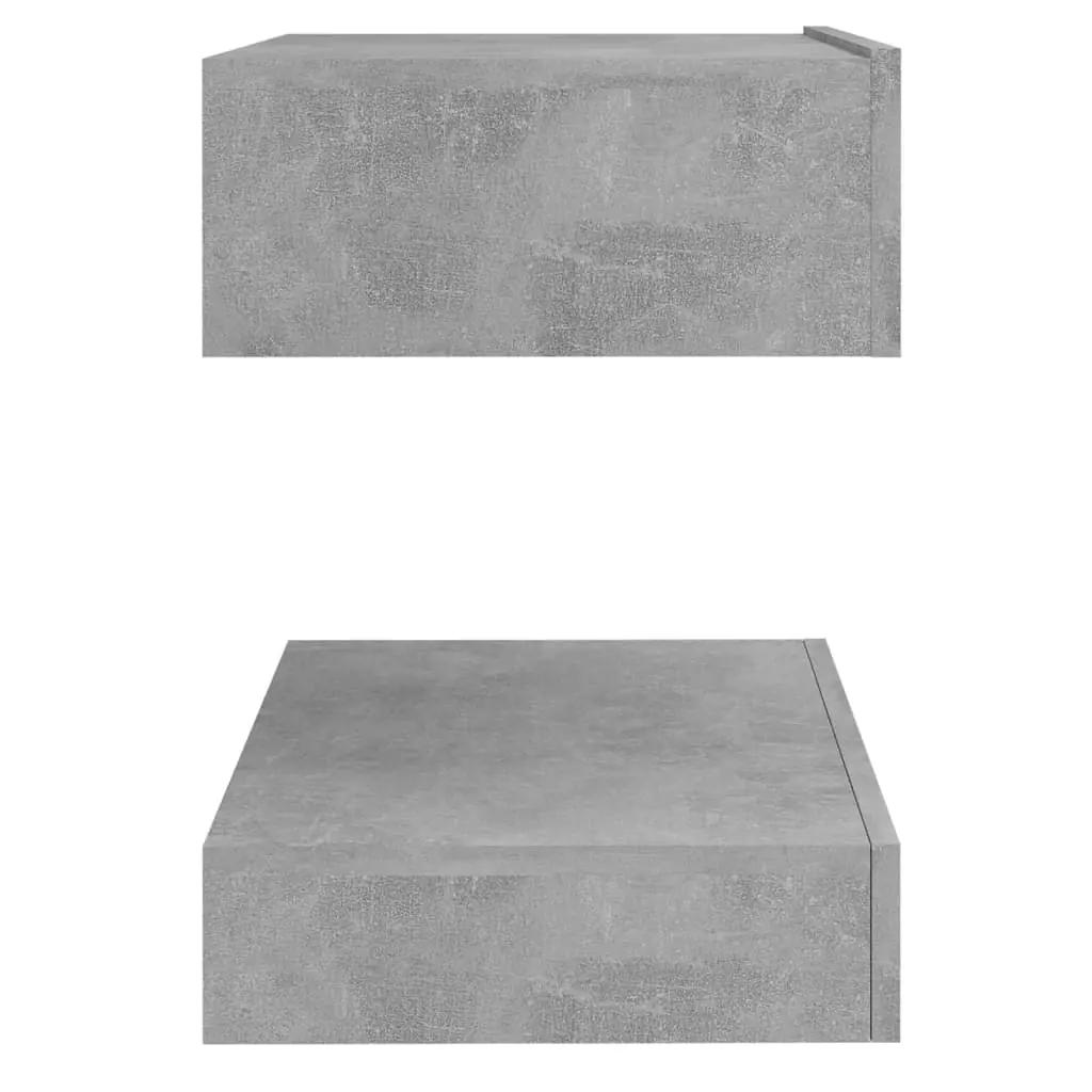 Nachtkastje 60x35 cm spaanplaat betongrijs (6)