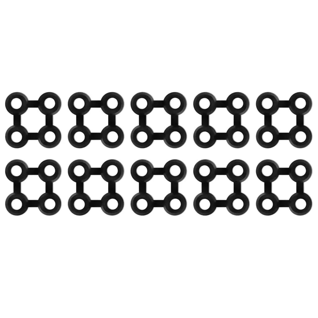 Matverbinders 10 st rubber zwart (1)