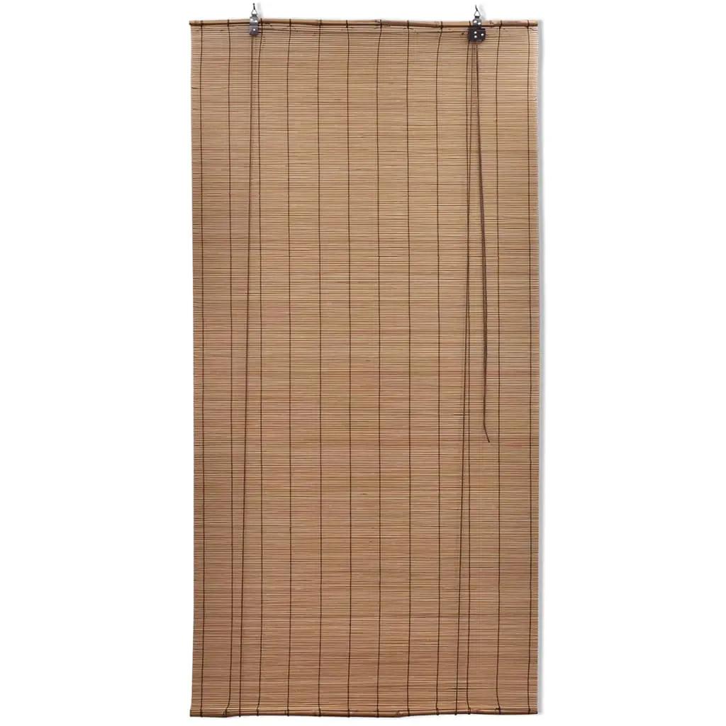 Rolgordijn 140x160 cm bamboe bruin (2)