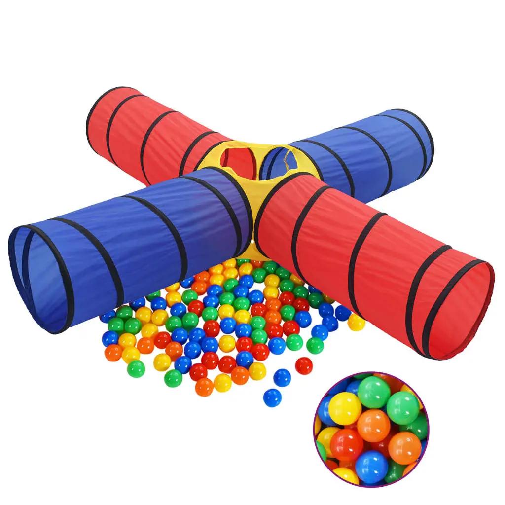 Kinderspeeltunnel met 250 ballen meerkleurig (1)