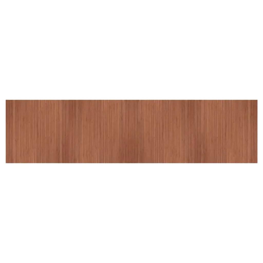 Vloerkleed rechthoekig 100x400 cm bamboe bruin (2)