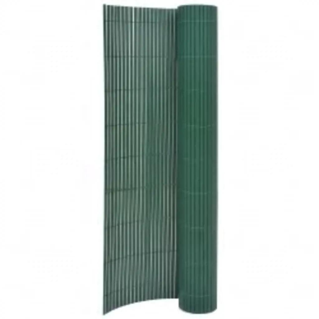 Tuinafscheiding dubbelzijdig 110x500 cm groen (1)