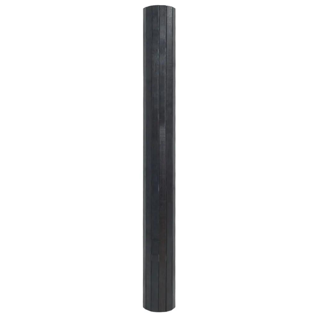 Vloerkleed rechthoekig 100x500 cm bamboe grijs (3)