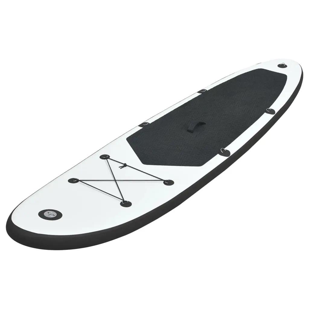 Stand Up Paddleboardset opblaasbaar zwart en wit (2)