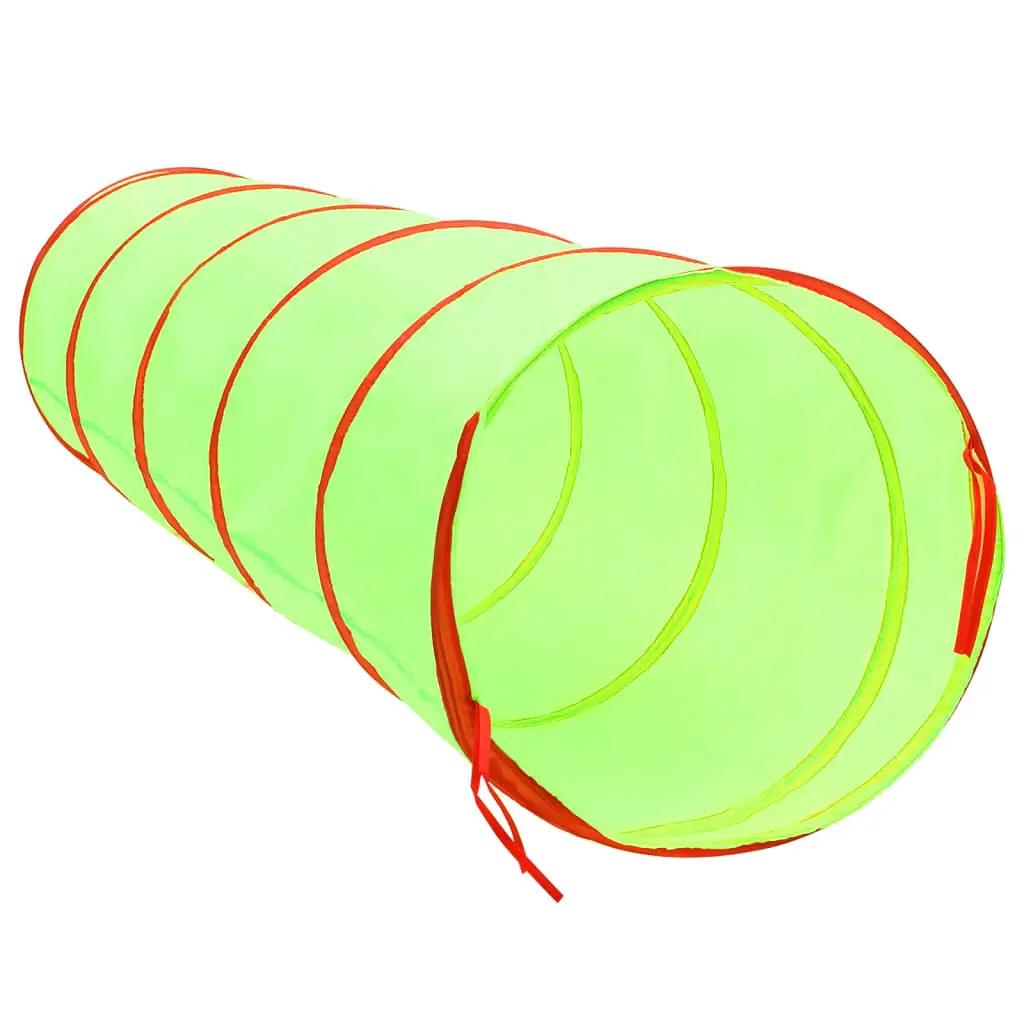 Kinderspeeltunnel met 250 ballen 175 cm polyester groen (4)