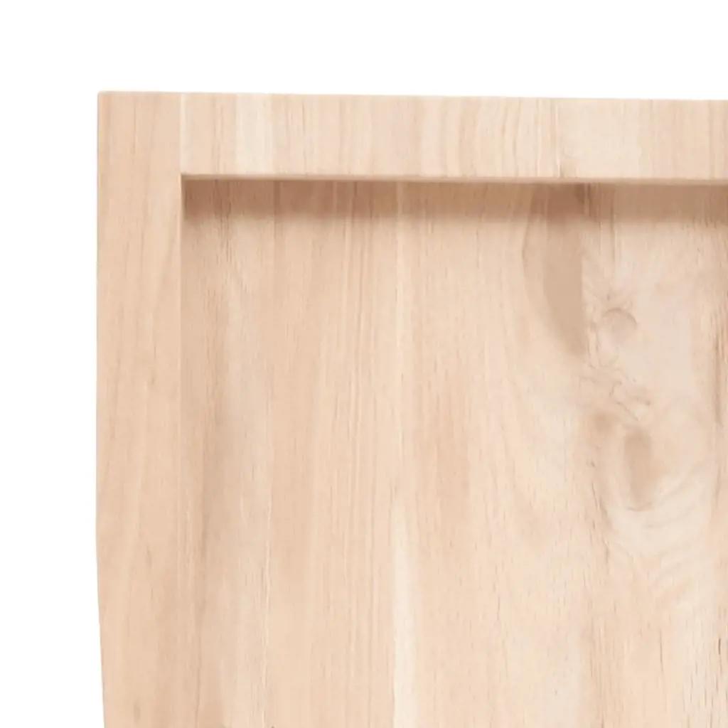Wastafelblad 80x50x(2-6) cm onbehandeld massief hout (6)