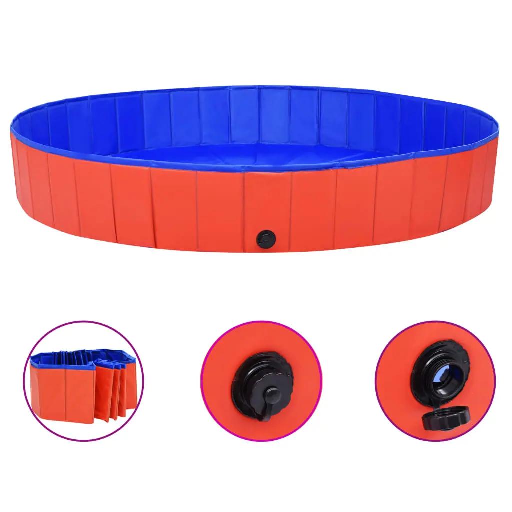 Hondenzwembad inklapbaar 200x30 cm PVC rood (1)