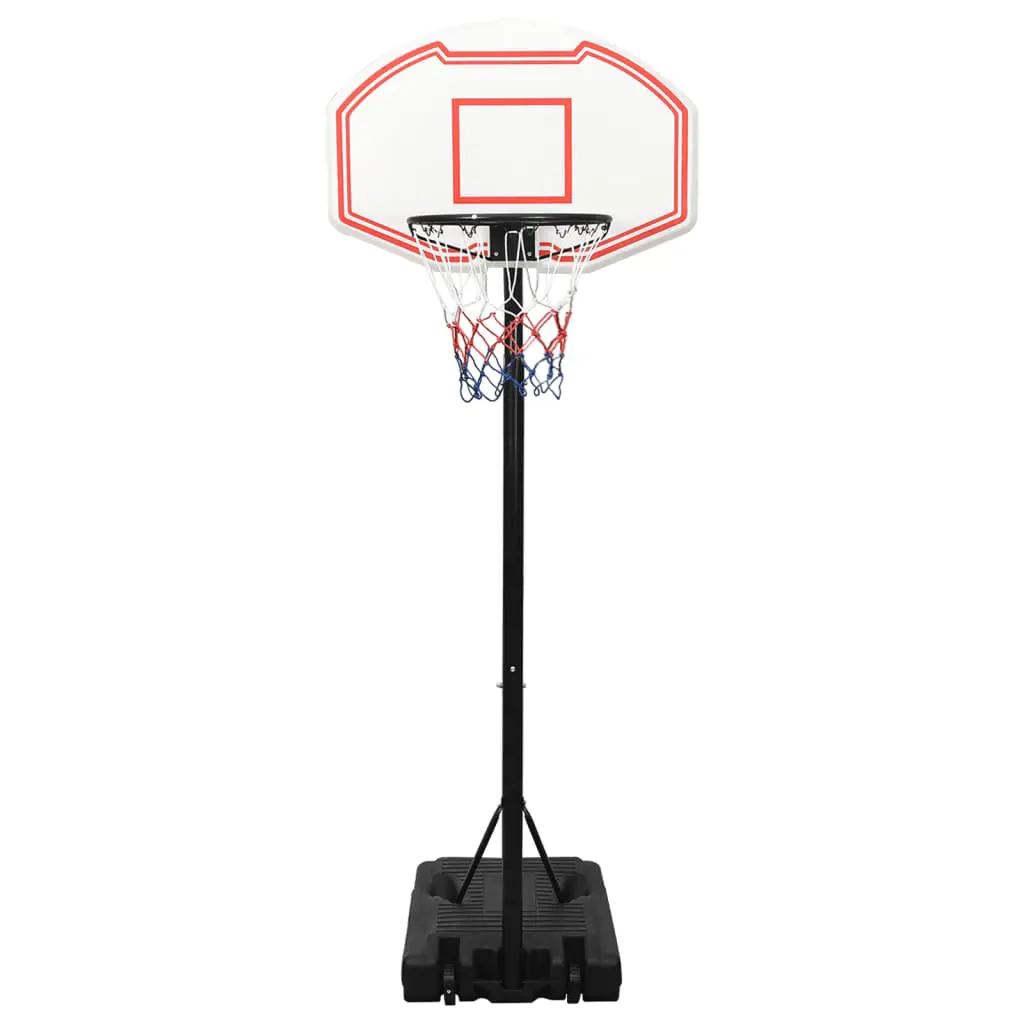 Basketbalstandaard 237-307 cm polyetheen wit (2)