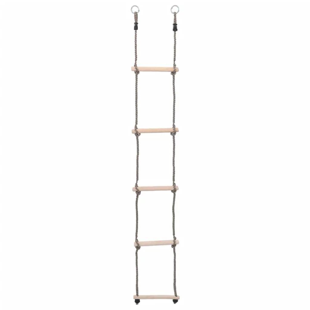 Ladder met 5 sporten 210 cm massief grenenhout (2)