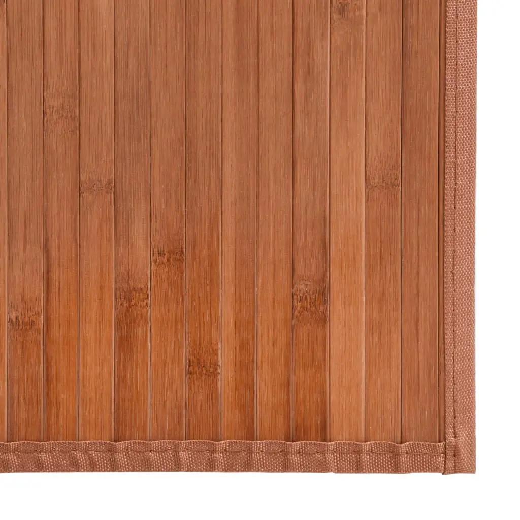 Vloerkleed rechthoekig 70x100 cm bamboe bruin (6)