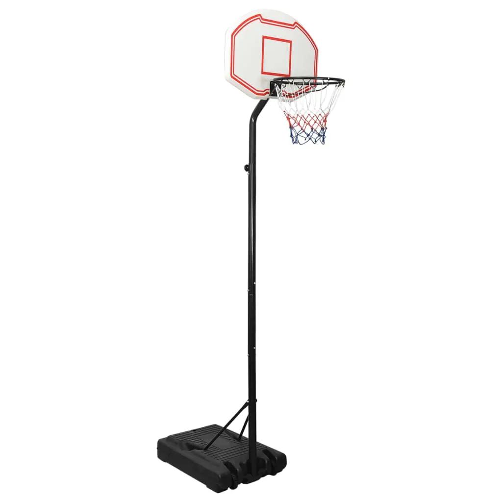 Basketbalstandaard 282-352 cm polyethyleen wit (1)