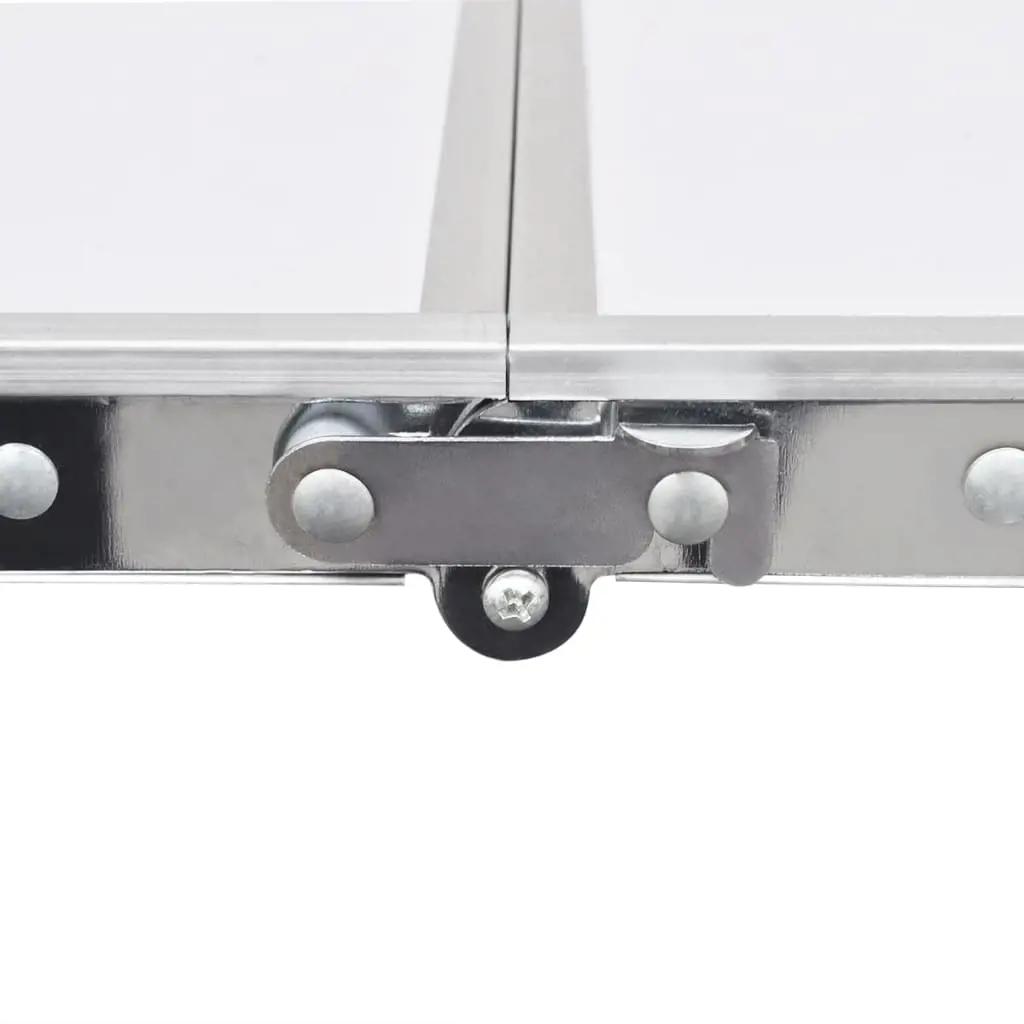Campingtafel inklapbaar en verstelbaar in hoogte aluminium 180 x 60 cm (2)
