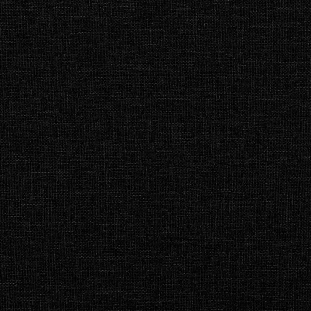 Fauteuil verstelbaar stof zwart (10)