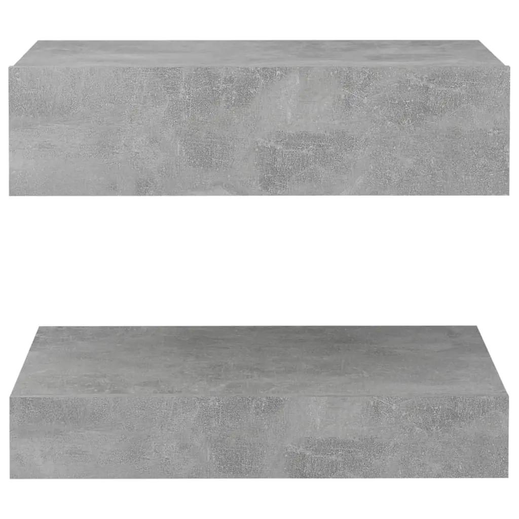 Nachtkastje 60x35 cm spaanplaat betongrijs (5)