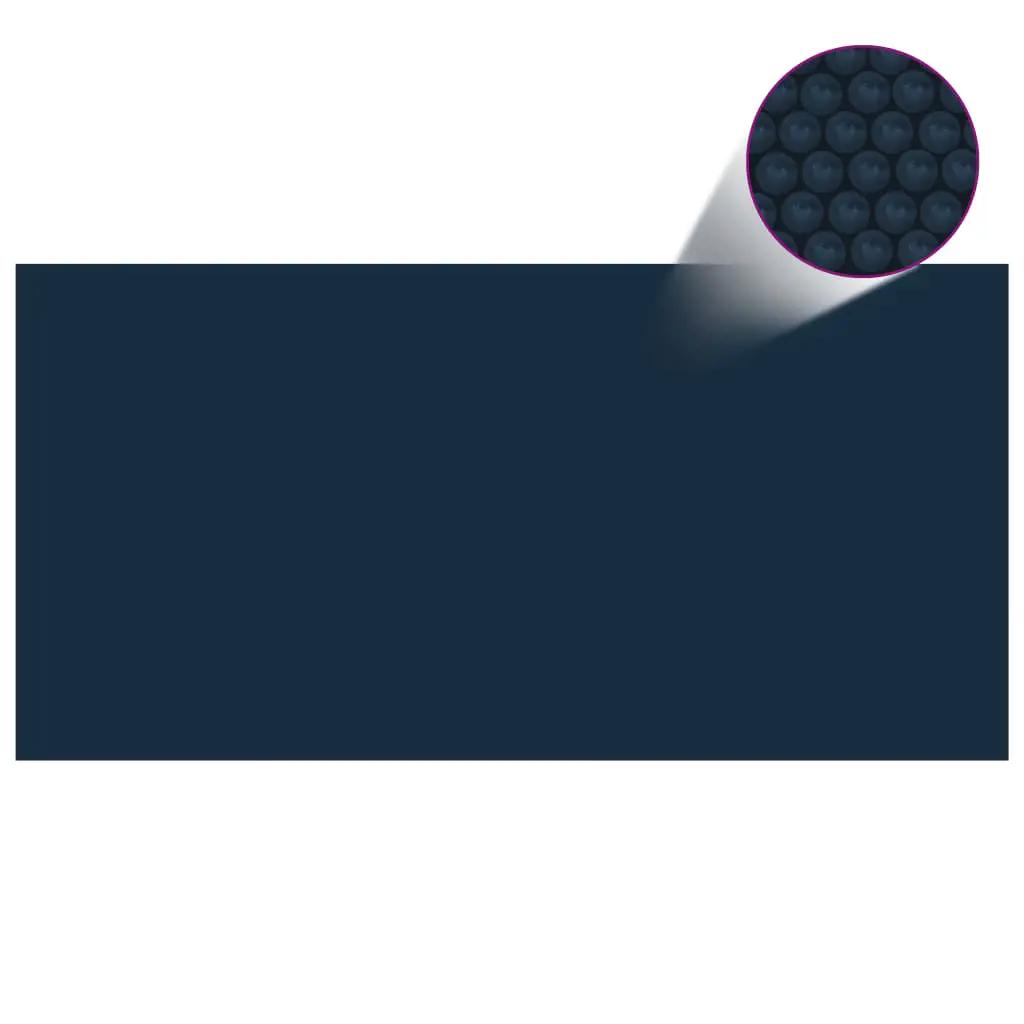 Zwembadfolie solar drijvend 600x300 cm PE zwart en blauw (2)