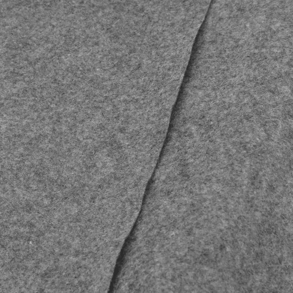 Zwembadgrondzeil Ø428 cm polyester geotextiel lichtgrijs (5)