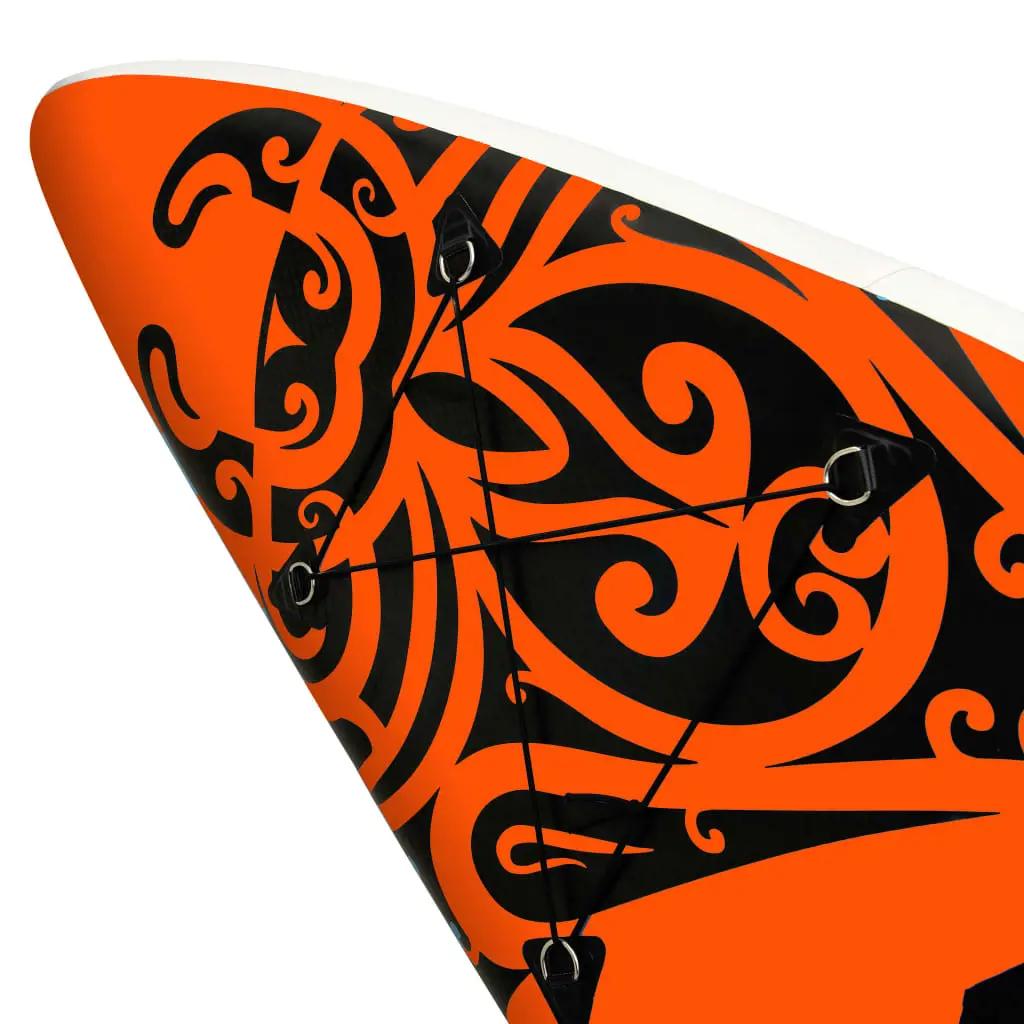 Stand Up Paddleboardset opblaasbaar 305x76x15 cm oranje (6)