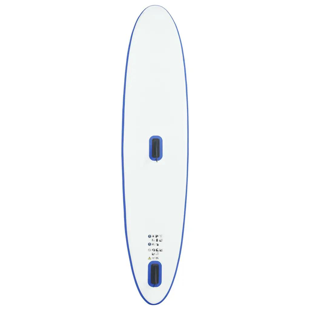 Stand-up paddleboard opblaasbaar met zeilset blauw en wit (6)