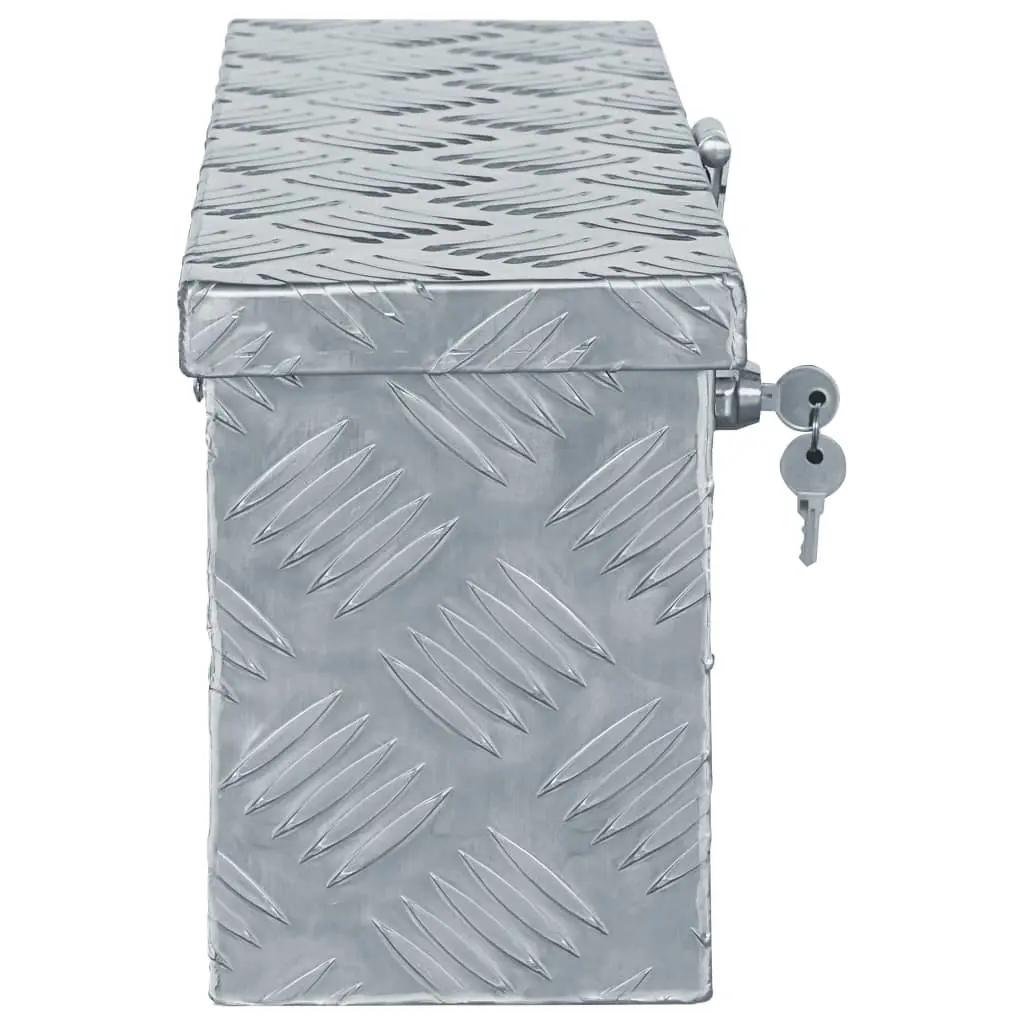 Aluminium kist 48,5x14x20 cm zilverkleurig (2)