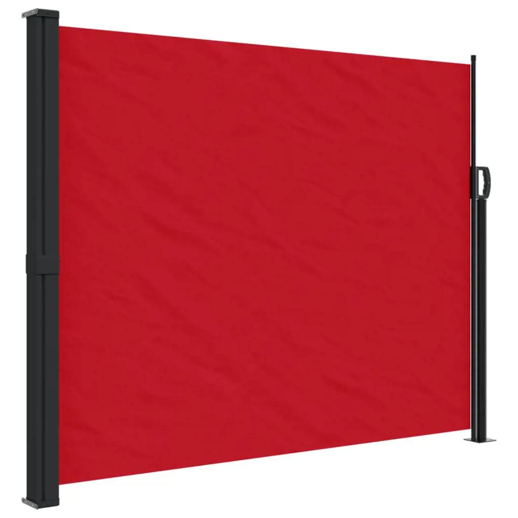 Windscherm uittrekbaar 160x500 cm rood (2)