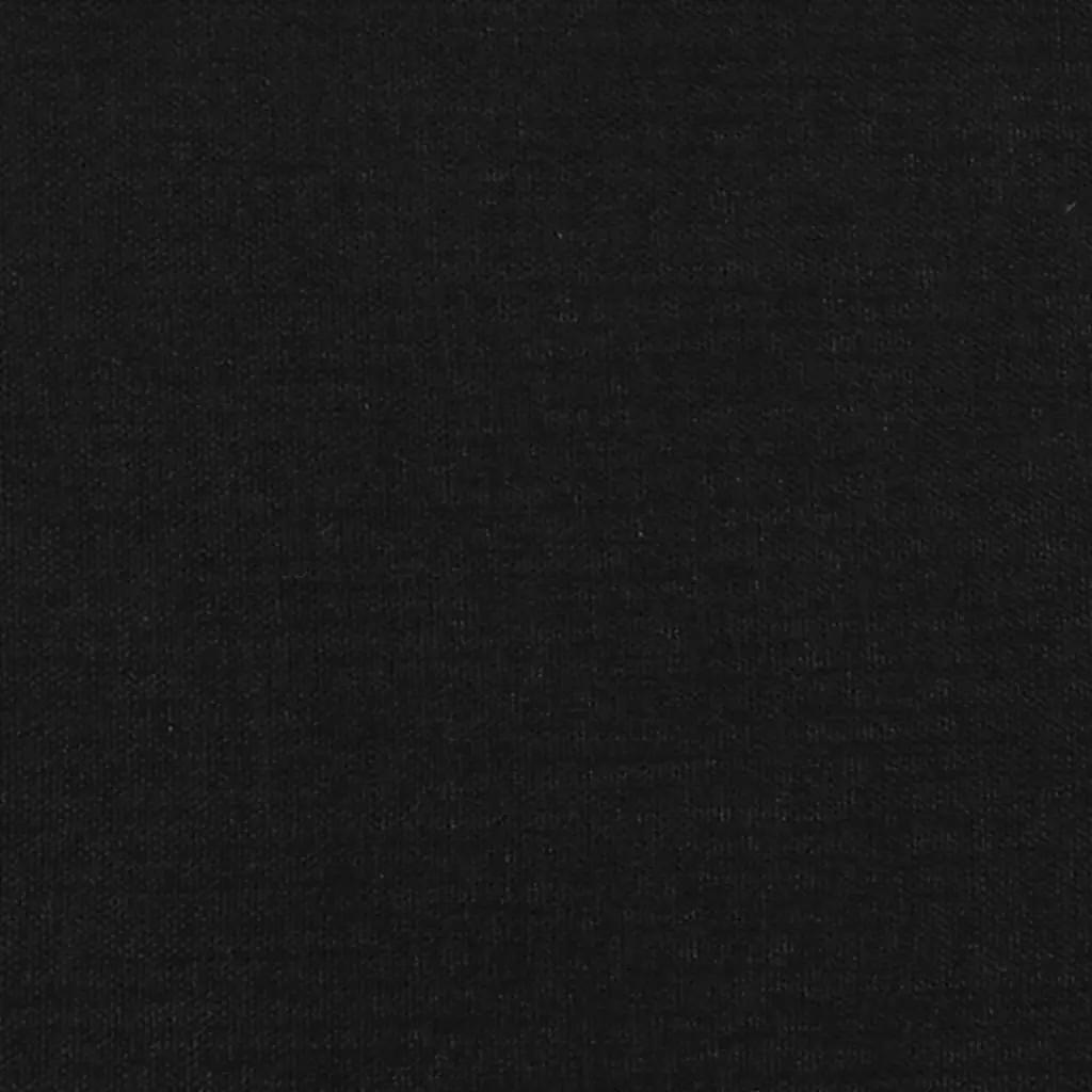 Bankje 70x30x30 cm stof zwart (6)