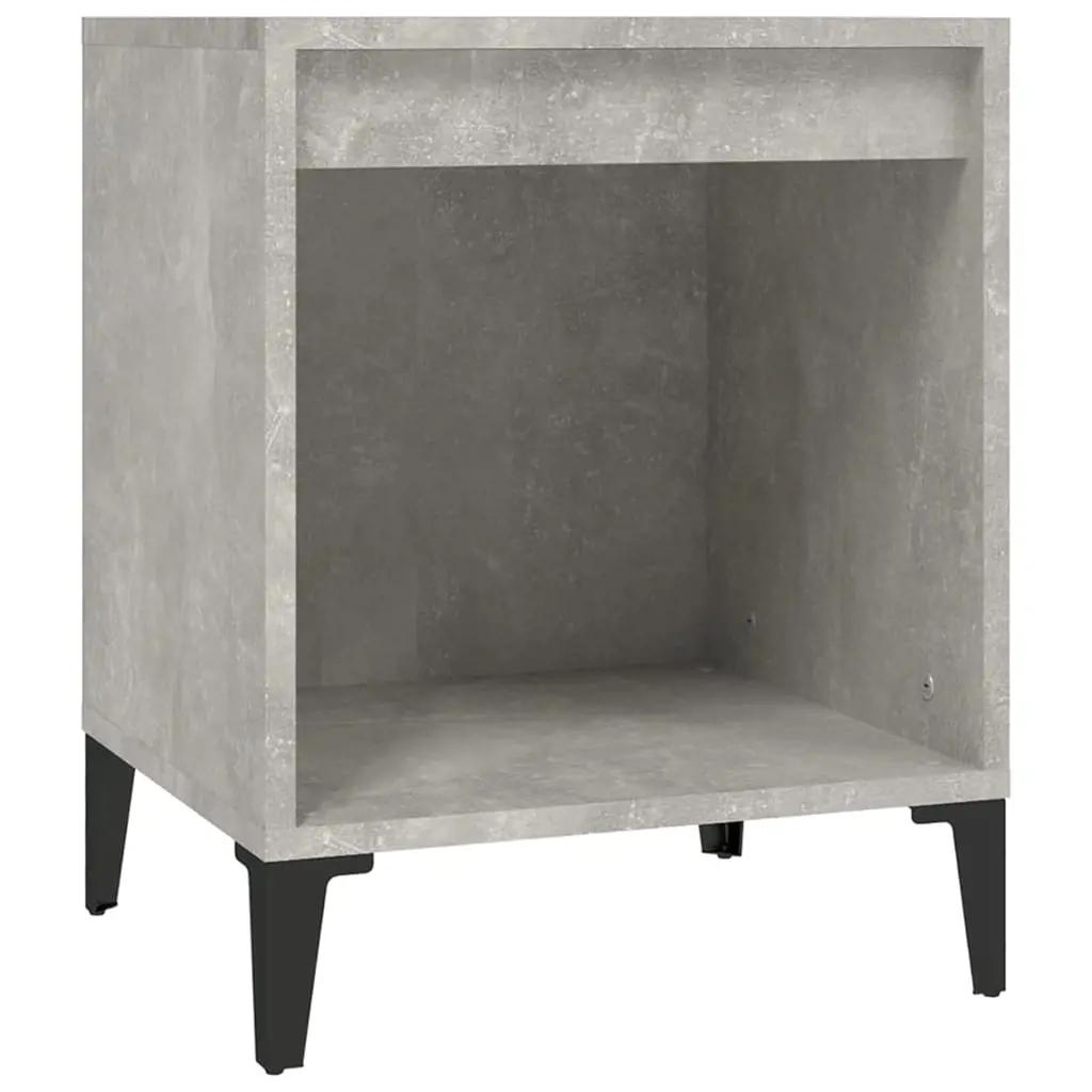 Nachtkastje 40x35x50 cm betongrijs (2)
