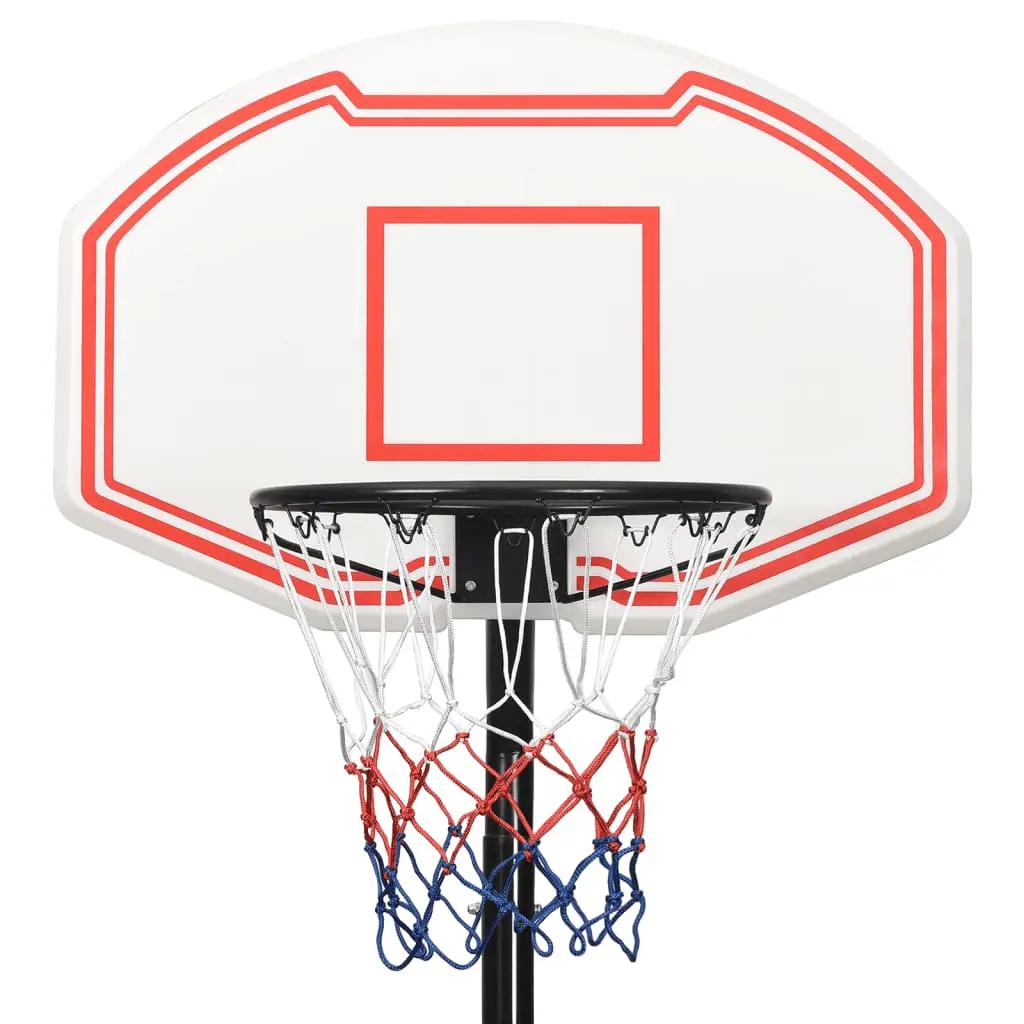 Basketbalstandaard 282-352 cm polyethyleen wit (7)