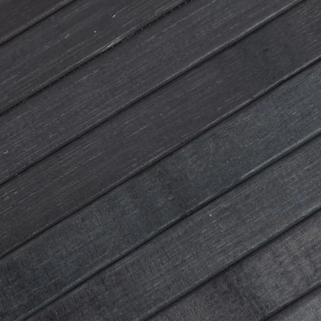Vloerkleed rechthoekig 100x500 cm bamboe grijs (7)