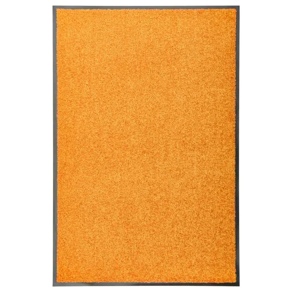 Deurmat wasbaar 60x90 cm oranje (1)
