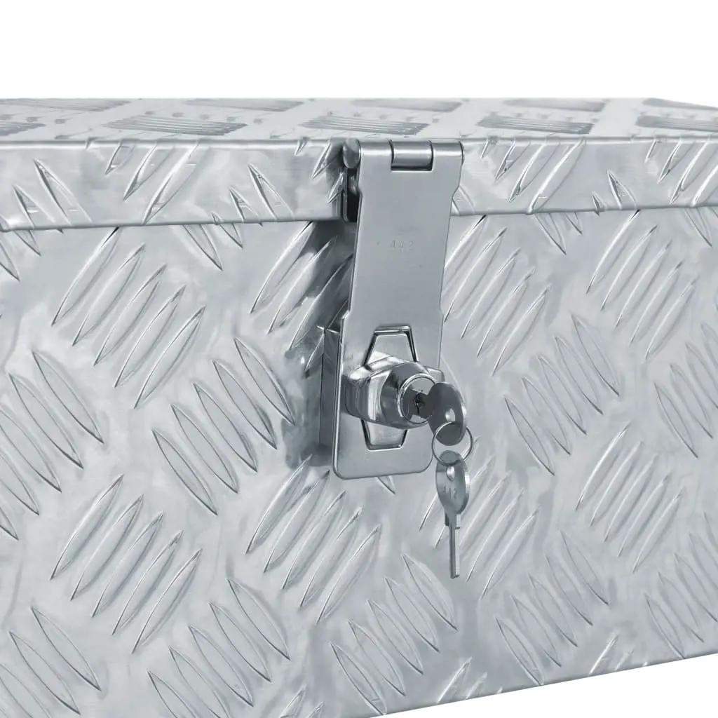 Aluminium kist 48,5x14x20 cm zilverkleurig (5)
