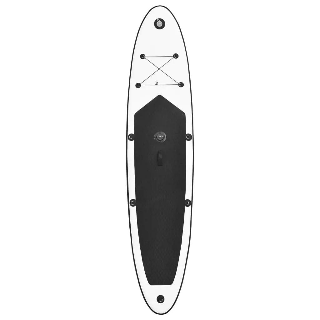 Stand Up Paddleboard opblaasbaar met zeilset zwart en wit (6)
