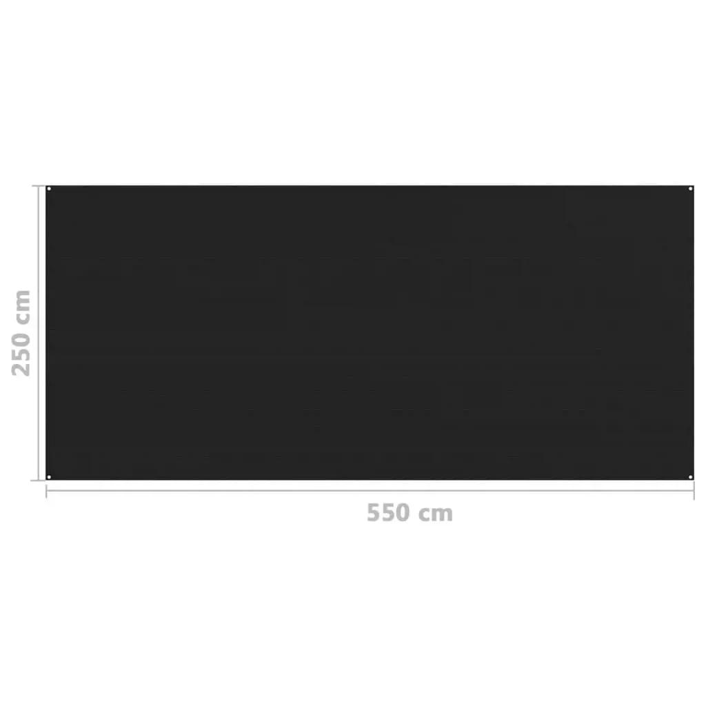 Tenttapijt 250x550 cm zwart (4)