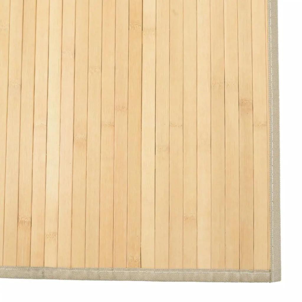 Vloerkleed rechthoekig 80x200 cm bamboe lichtnaturel (6)