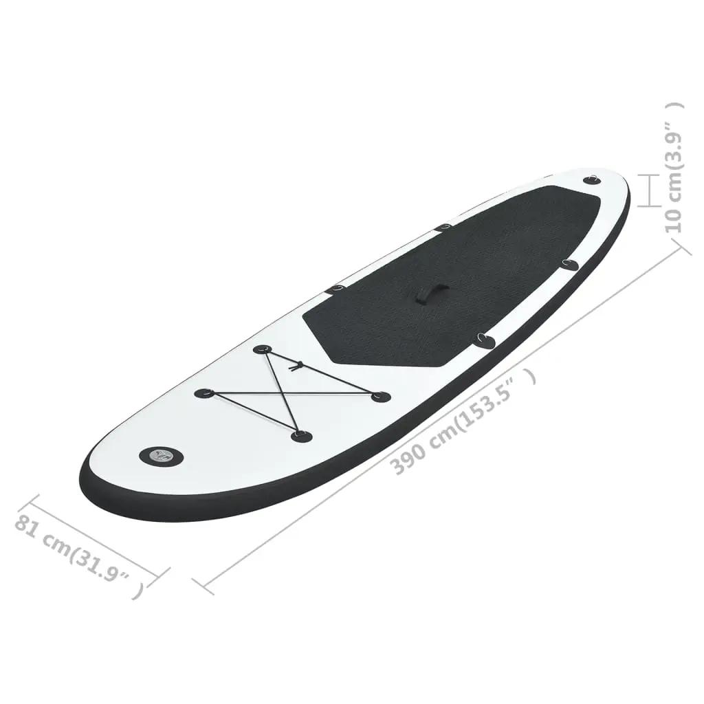 Stand Up Paddleboardset opblaasbaar zwart en wit (9)
