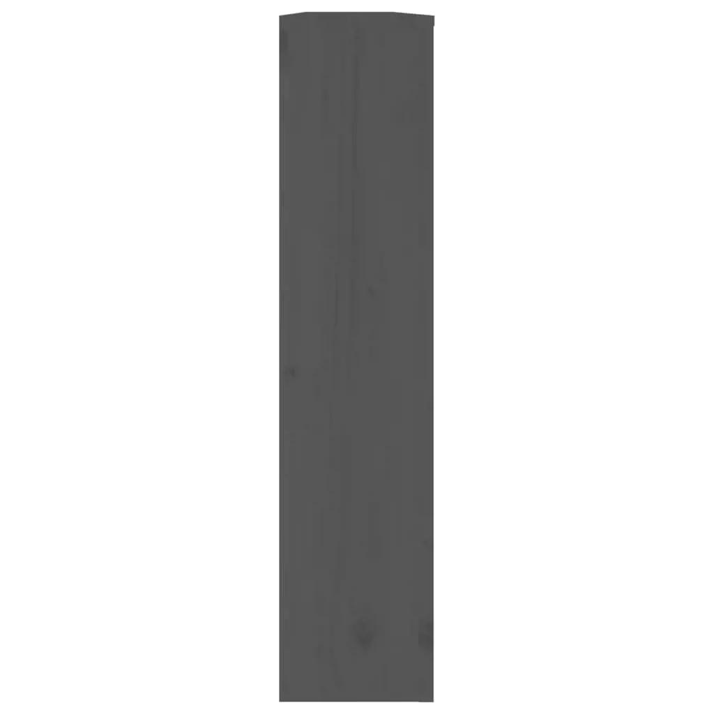 Radiatorombouw 169x19x84 cm massief grenenhout grijs (6)