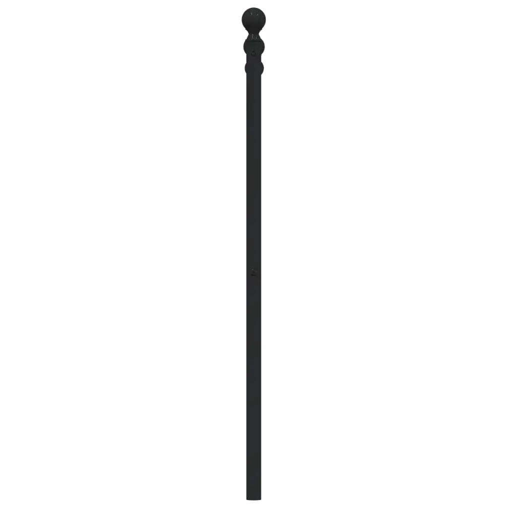 Hoofdbord 120 cm metaal zwart (5)