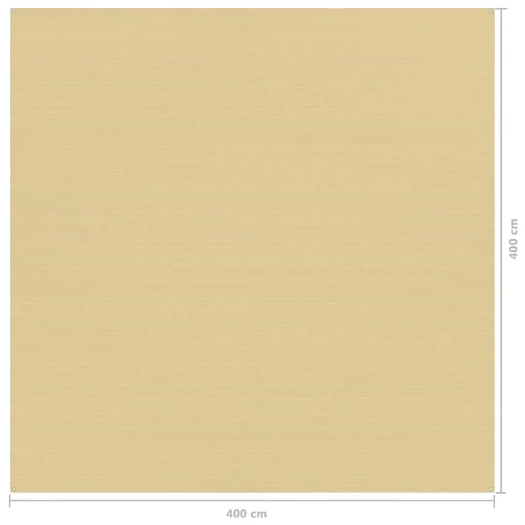 Tenttapijt 400x400 cm beige (4)