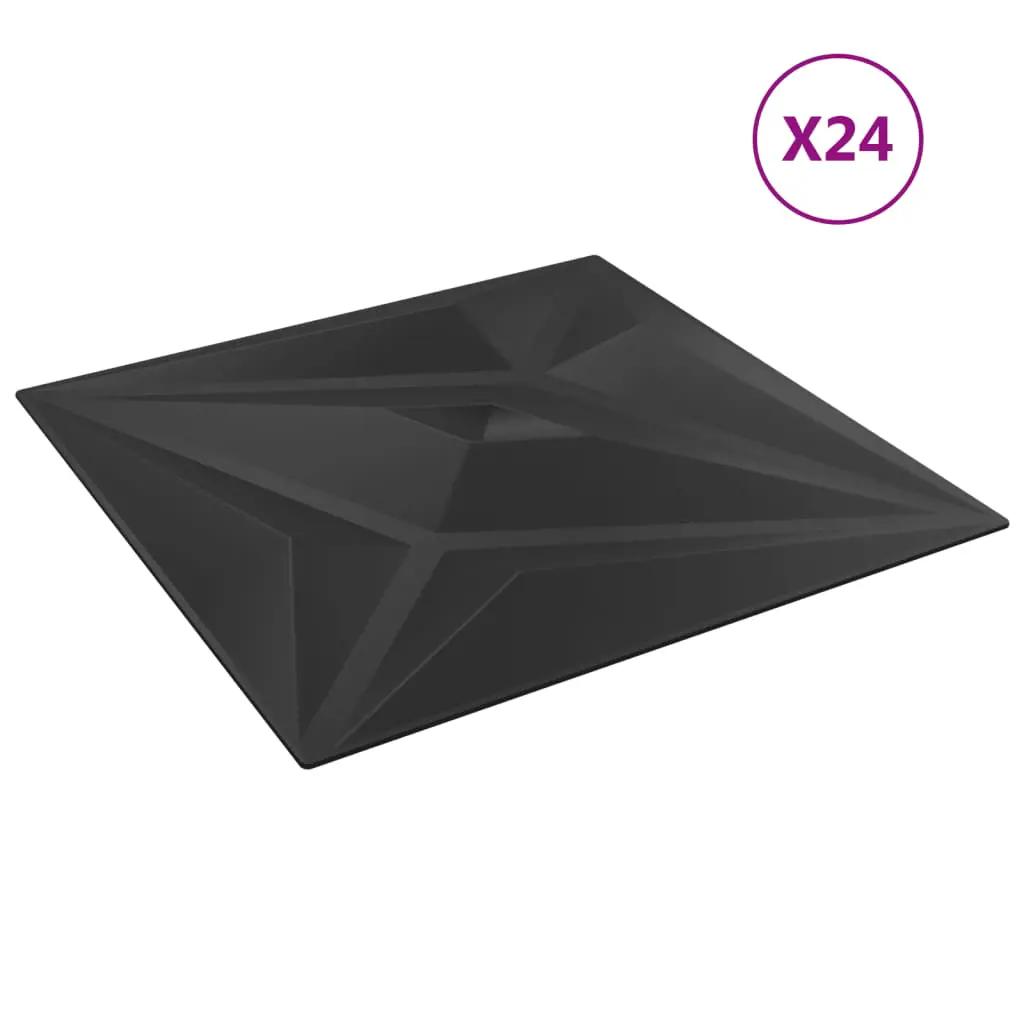 24 st Wandpanelen ster 6 m² 50x50 cm XPS zwart (2)