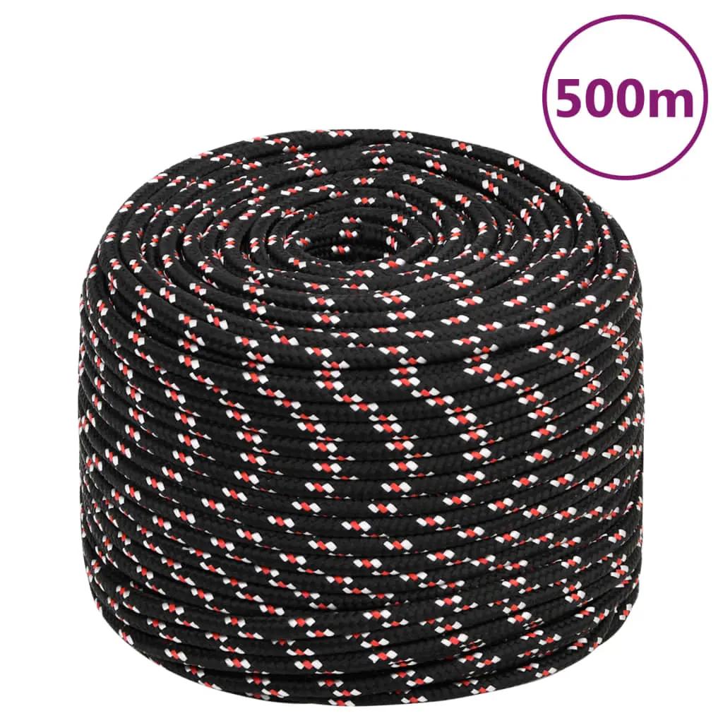 Boot touw 10 mm 500 m polypropyleen zwart (1)